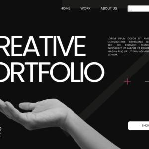 Black and White Modern Portfolio Website